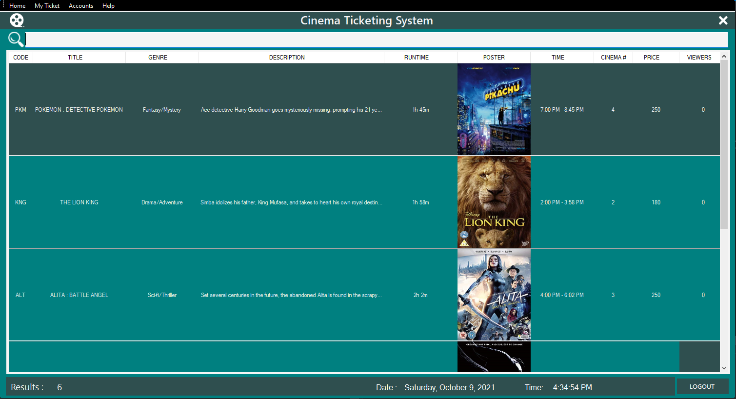 Cinema Ticketing System